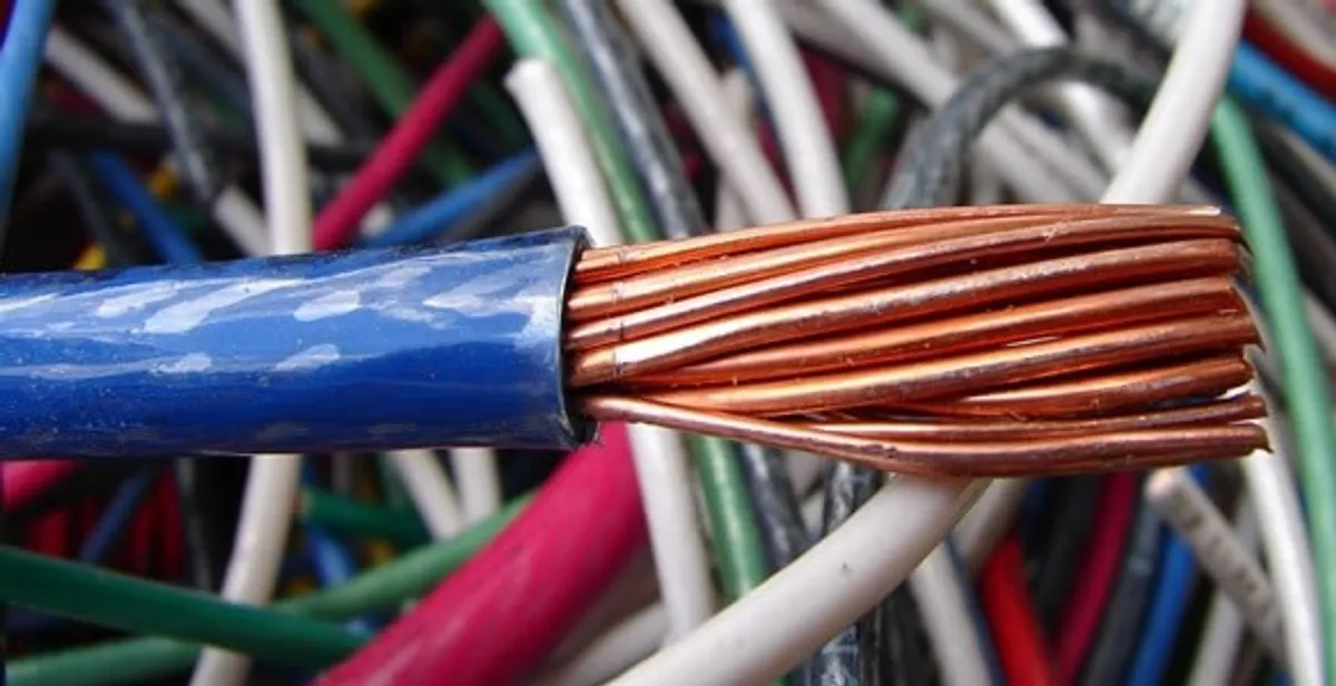electrical wiring services showing exposed copper conductors and cable preparation in Chico, CA