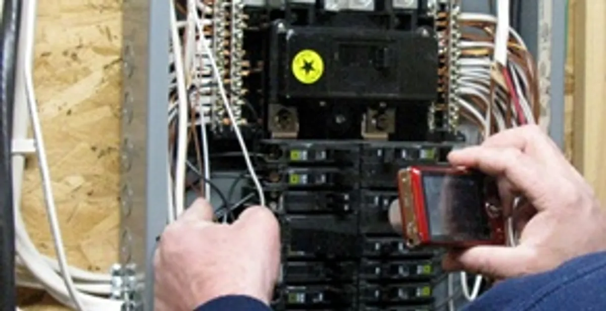 Home electrical inspection of circuit breaker panel by licensed electrician in Chico, CA
