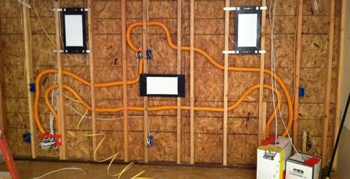 new construction wiring project displaying complete electrical system layout installed by professionals in Chico, CA